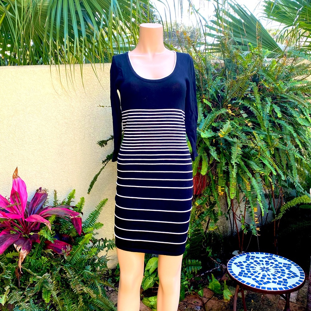 NWT MAX STUDIO Striped Sweater Dress